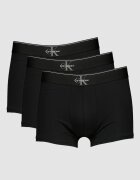CALVIN KLEIN Боксерки с лого на талията - 3 чифта Черен