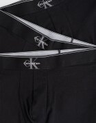 CALVIN KLEIN Боксерки с лого на талията - 3 чифта Черен