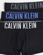 CALVIN KLEIN Боксерки с лого на талията - 3 чифта Черен/Избеляло черно/Мръснобял