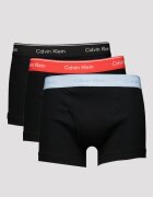 CALVIN KLEIN Боксерки с лого на талията - 3 чифта Черен/Корал/Светлосин