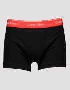 CALVIN KLEIN Боксерки с лого на талията - 3 чифта Черен/Корал/Светлосин