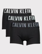 CALVIN KLEIN Боксерки с лого на талията - 3 чифта Черен/Сив/Ледено синьо