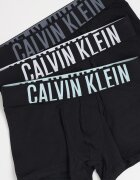 CALVIN KLEIN Боксерки с лого на талията - 3 чифта Черен/Сив/Ледено синьо