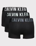 CALVIN KLEIN Боксерки с лого на талията - 3 чифта Черен/Сив/Ледено синьо