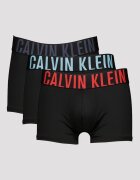 CALVIN KLEIN Боксерки с лого на талията - 3 чифта Червен/Черен/Въглен сиво