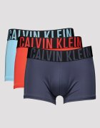 CALVIN KLEIN Боксерки с лого на талията - 3 чифта Корал/Прашно синьо/Лавандула