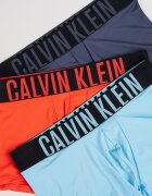 CALVIN KLEIN Боксерки с лого на талията - 3 чифта Корал/Прашно синьо/Лавандула