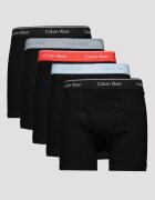 CALVIN KLEIN Боксерки с лого на талията - 5 чифта Черен/Светло сив/Лавандула