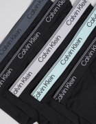 CALVIN KLEIN Боксерки с ниска талия и лого 5 чифта Черен