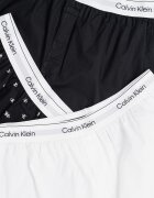 CALVIN KLEIN Боксерки с памук - 3 чифта Черен/Бял