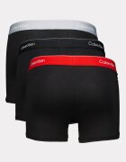 CALVIN KLEIN Боксерки с памук - 3 чифта Червен/Черен/Сив