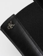 CALVIN KLEIN Боти от еко кожа с еластични детайли Черен