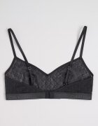 CALVIN KLEIN Бюстие с лого Черен