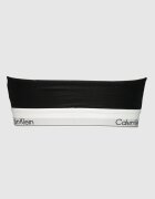 CALVIN KLEIN Бюстие с модал с деколте халтер Бял/Черен