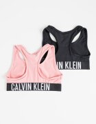 CALVIN KLEIN Бюстиета с лого- 2 броя Черен/Розова сьомга