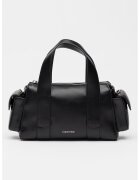 CALVIN KLEIN Чанта през рамо Jacquard от еко кожа с джобове - Черен