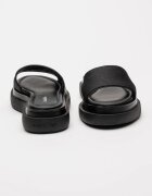 CALVIN KLEIN Чехли с равна платформа и монограм Черен