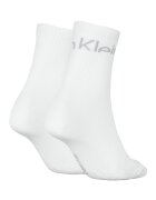 CALVIN KLEIN Дълги чорапи с лого - 2 чифта Бял