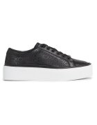 CALVIN KLEIN Дамски спортни обувки равна форма с връзки и подметка тип „cupsole“ - epi mn - HW0HW01670-0GK - Черни