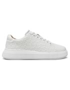 CALVIN KLEIN Дамски спортни обувки с връзки и подметка тип „cupsole“ saffmono - HW0HW02103-0K7