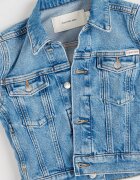 CALVIN KLEIN Дънково яке с джоб на гърдите Светлосин