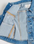 CALVIN KLEIN Дънково яке с джоб на гърдите Светлосин