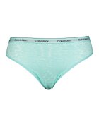 CALVIN KLEIN Дантелени бикини с животинска шарка - 3 чифта Черен/Тюркоаз/Шам фъстък зелено