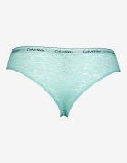 CALVIN KLEIN Дантелени бикини с животинска шарка - 3 чифта Черен/Тюркоаз/Шам фъстък зелено