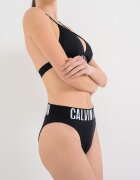 CALVIN KLEIN Долнище на бански тип бразилиана с лого Черен