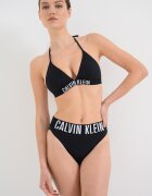 CALVIN KLEIN Долнище на бански тип бразилиана с лого Черен