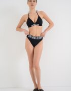 CALVIN KLEIN Долнище на бански тип бразилиана с лого Черен