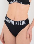 CALVIN KLEIN Долнище на бански тип бразилиана с лого Черен