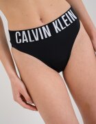 CALVIN KLEIN Долнище на бански тип бразилиана с лого Черен