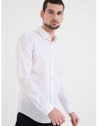 CALVIN KLEIN Екстра слим риза - Бял