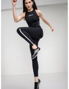 CALVIN KLEIN Фитнес гащеризон с кръстосан гръб - Черен