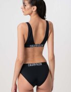 CALVIN KLEIN Горен бански с лента с лого Черен