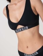 CALVIN KLEIN Горен бански с лента с лого Черен