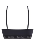 CALVIN KLEIN Горнище на бански с лого Бял/Черен