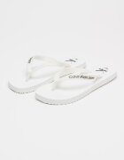 CALVIN KLEIN JEANS Чехли с лого Бял/Черен