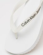 CALVIN KLEIN JEANS Чехли с лого Бял/Черен