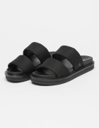 CALVIN KLEIN JEANS Чехли с платформа Черен