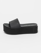 CALVIN KLEIN JEANS Чехли с равна платформа Черен