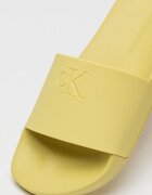 CALVIN KLEIN JEANS Чехли с релефен монограм Лайм зелено