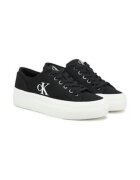 CALVIN KLEIN JEANS Дамски кецове - черни - текстил - 304826740