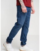 CALVIN KLEIN JEANS Дънки с лого и изчистен десен - Син