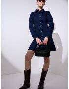 CALVIN KLEIN JEANS Дънкова разкроена рокля с остра яка