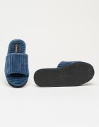 CALVIN KLEIN JEANS Домашни пантофи с капитониран дизайн Прашно синьо