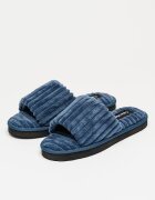 CALVIN KLEIN JEANS Домашни пантофи с капитониран дизайн Прашно синьо