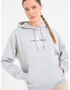 CALVIN KLEIN JEANS Худи с джоб кенгуру - Светлосив меланж