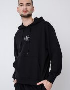 CALVIN KLEIN JEANS Худи с лого и джоб кенгуру Черен